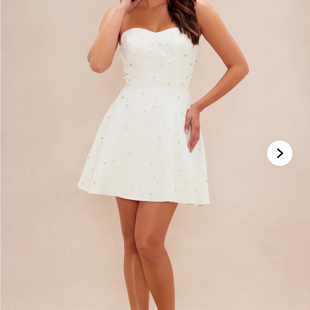 Fashion Nova White Mini Dress